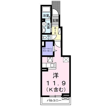 赤堀駅 徒歩5分 1階の物件間取画像